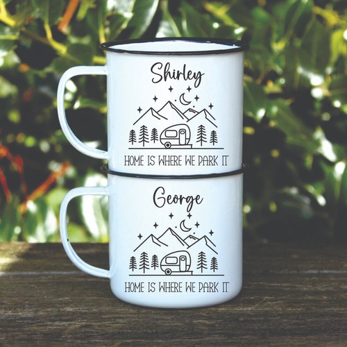 Personalised camping line art - personalised,