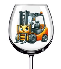 12x Colourful Forklift Truck