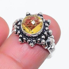 Yellow Citrine Gemstone 925