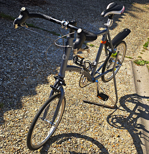Dahon grey folding city - grey, bike