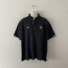 VINTAGE COTTON TRADERS ENGLAND RUGBY SHIRT - 2XL - NAVY BLUE - RETRO 90s