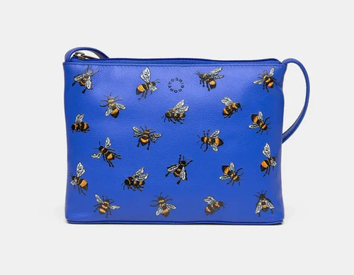 Bees blue leather cross - cross, body