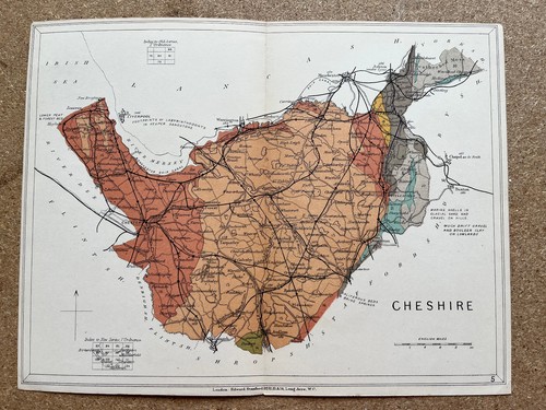 Antique geological map - , of