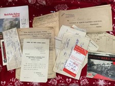 Joblot Of Antique Train Bills