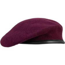 PARACHUTE REGIMENT MAROON BERET - SILK LINED  SMALL CROWN - MILITARY, CADETS, TA