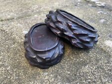 Pair Of Chinese Hand Carved Wooden Stand