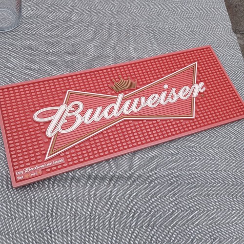 Budweiser rubber beer mat bar - mat,