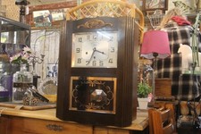 Vintage Odo French Westminster Chiming Wall Clock – 1930s Art Deco