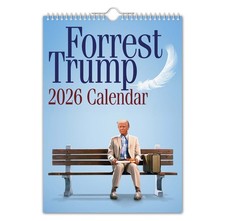 2026 Wall Calendar - Forrest Trump– Funny - Quirky - Christmas - Birthday