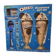 Oreo Milkshake Set w/ 2 Glass