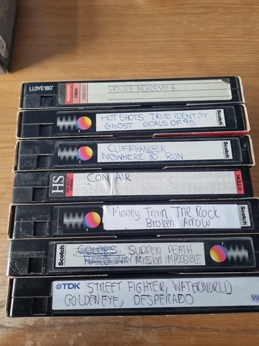 Vhs video cassette - vhs, tapes