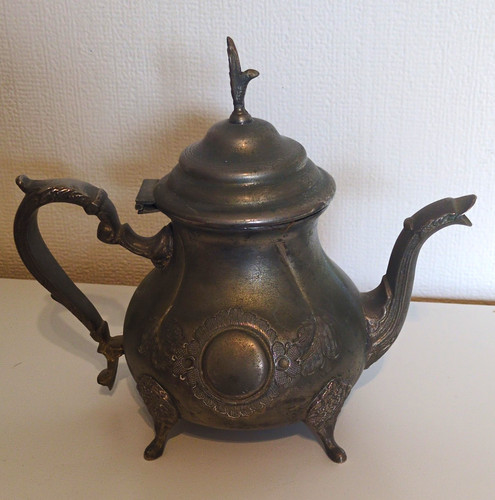 Vintage moroccan silver plated - moroccan,