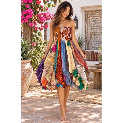 Handmade indian sari - indian, patchwork