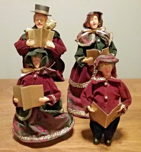 Vtg christmas carolers paper - vtg,