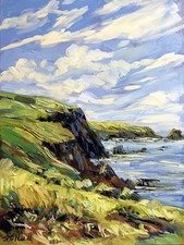 Hand-Painted Seascape Oil