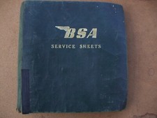 Genuine BSA Service Sheets A, B, C, D, M Models Dandy 70 Magneto/Magdyno To 1958