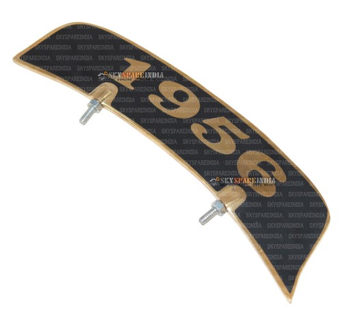 Custom brass 1956 number plate - custom,