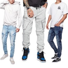 Mens Cargo Jeans Elasticated
