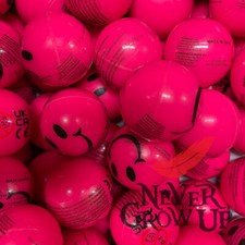Neon pink smile face emoji - smile,