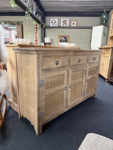 Stripped oak sideboard - oak,
