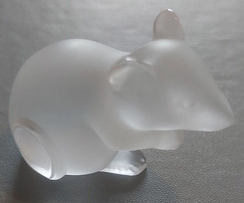 Lalique crystal mouse - crystal,