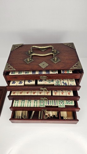Antique fine chinese mahjong - antique/fine,