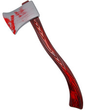 Bloody Axe Adults Halloween Prop Plastic Axe Fancy Dress Accessory Fake Blood