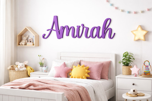 Personalised wooden name sign - personalised,
