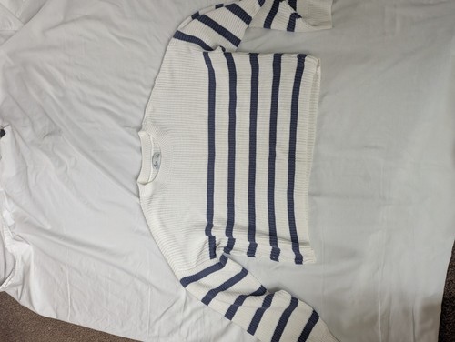 Hollister white and navy - white,