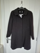Ladies Smart Longline Black Jacket Size 12