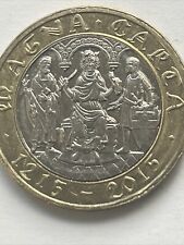 Magna Carta 2015 2 Pound Coin Multiple Errors 