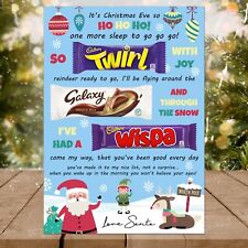 Christmas Eve Chocolate Message Board Xmas Eve Kids Present Gift Box Idea
