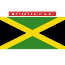 Jamaica Jamaican Flag 5x3Ft Large National Independence Day Cricket Support