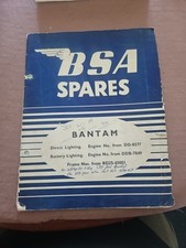 BSA Bantam 125cc Spares Manual