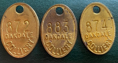 Oakdale colliery brass - x,