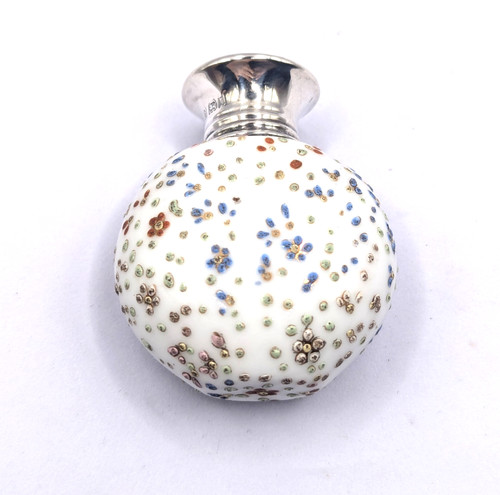 Art deco milky glass silver - deco,