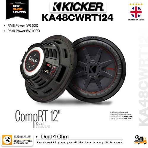 Kicker ka48cwrt124 comprt - ka48cwrt124, 12"