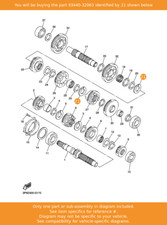 YAMAHA Circlip, 93440-32063
