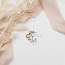 Maple leaf necklace personalised gifts Autumn leaves Canadian gift woodland walk