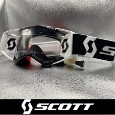 MOTOCROSS MX ROLL-OFF GOGGLES Scott Prospect Rolloff Goggles Premium Black White