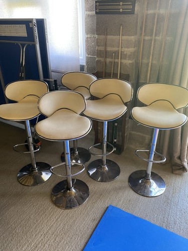 Leather bar stools cream - stools.,