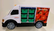 Tesco Delivery Van Truck Toy With Sounds Lights Backwards & Forwards + 6 Baskets