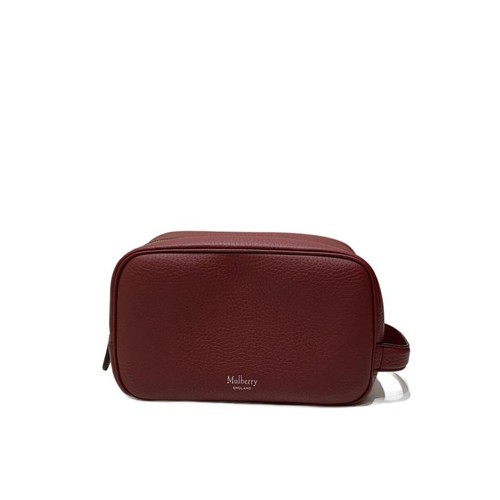 Mulberry leather travel pouch - mulberry,
