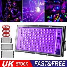 100-300W LED UV Stage Blacklight Ultraviolet Floodlight Outdoor Disco Party Lamp