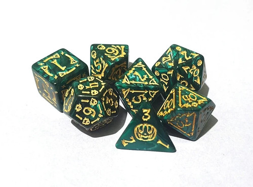 Dnd dice set polyhedral resin - set,