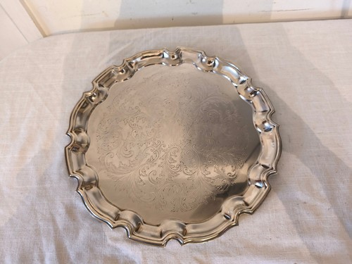 Vintage round tray cavalier - vintage,