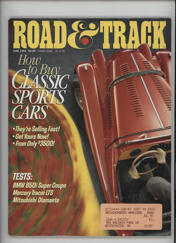 Road track june - &, classic
