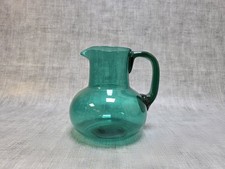 Vintage Green Glass Water Jug