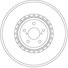 2x Brake disc Vented DF6923S TRW for SUBARU LEGACY IV LEGACY IV Estate OUTBACK