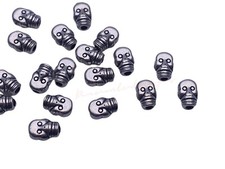 20 Pcs -  9mm Tibetan Silver